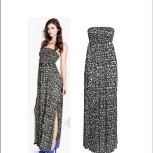 H&M strapless maxi dress